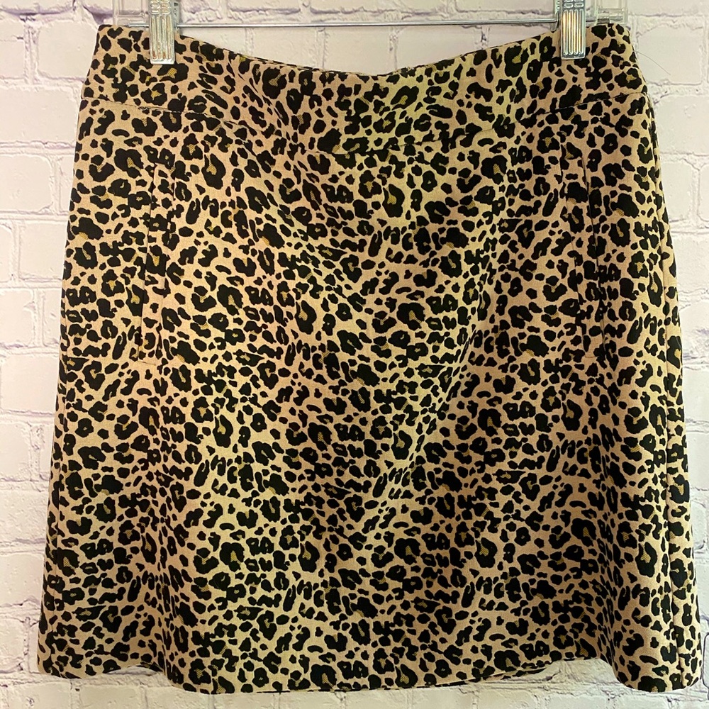 LOFT Animal Print Mini Pencil Skirt NWT Size 8